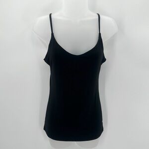 Cuddl Duds Camisole Women’s S Black Tank Softwear With Stretch Adjustable Straps
